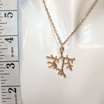 KC Gold Tree Branch Necklace - Image 3