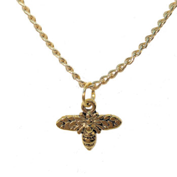 Gold Small Bee Necklace