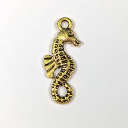 Seahorse Charm Antique Gold