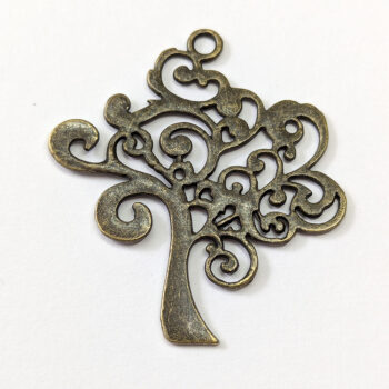 Modern Tree Pendant Antique Bronze - Image 4