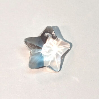 Clear Faceted Glass Rhinestone Star Charm