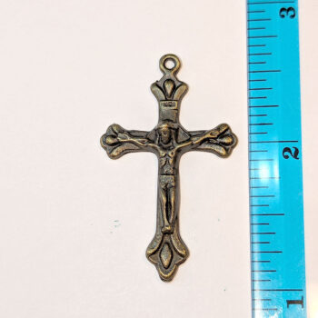 Jesus on the Cross Pendant Antique Bronze - Image 2