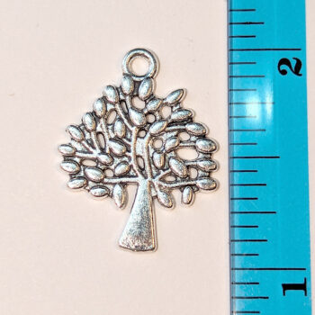 Small Tree Charm Antique Silver - Image 2