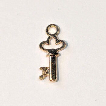 Small Key Charm KC Gold - Image 2