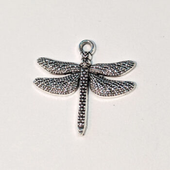 Antique Silver Dragonfly Charm