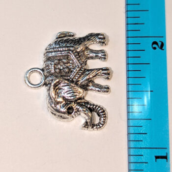 Antique Silver Elephant Charm - Image 2