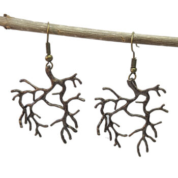 Antique Bronze Wild Tree Branches Branch Earrings