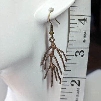 Antique Bronze Wild Branches Branch Earrings - Image 2