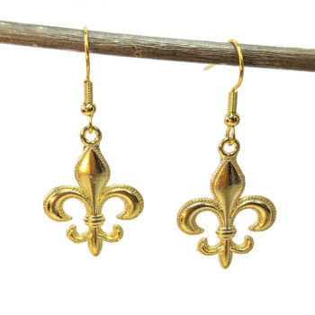 Gold Fleur-de-lis Earrings