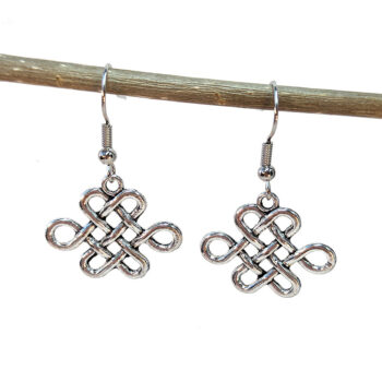 Celtic Knots Antique Silver Earrings