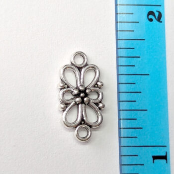 Small Decorative Connector Antique Silver - Image 2