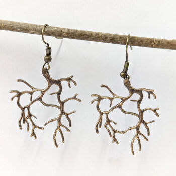 Antique Bronze Wild Tree Branches Branch Earrings - Image 4