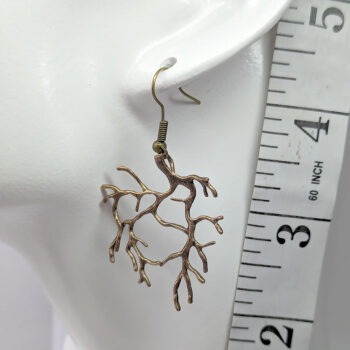 Antique Bronze Wild Tree Branches Branch Earrings - Image 5