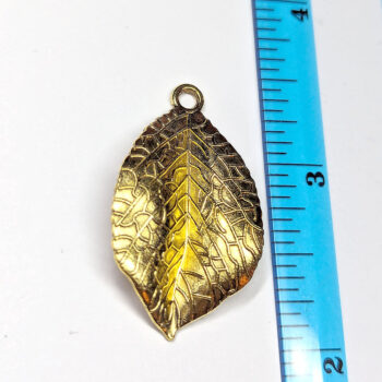 Leaf Connector / Pendant Antique Gold - Image 2