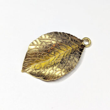 Leaf Connector / Pendant Antique Gold