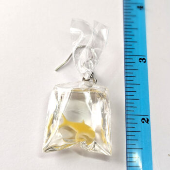 Fish in a Bag Yellow Goldfish Fish Resin Necklace - Image 9