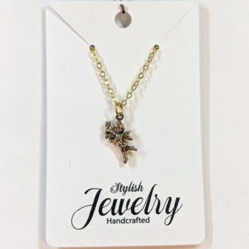 Gold Cupid Necklace - Image 4