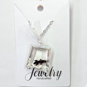 Fish in a Bag Black Goldfish Fish Resin Necklace - Image 6