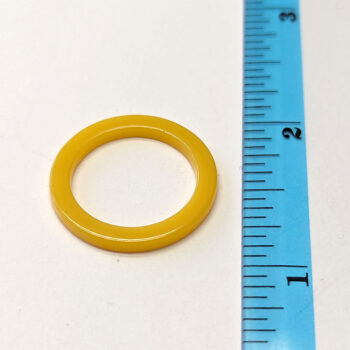 Bright Yellow Opaque Resin Ring - Image 2