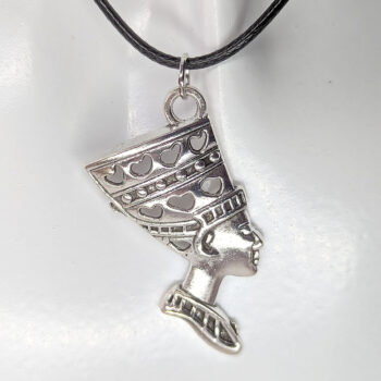 Egyptian Queen Nefertiti Antique Silver Necklace - Image 6