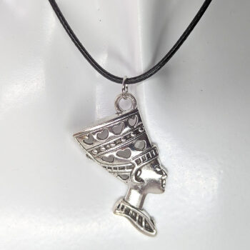 Egyptian Queen Nefertiti Antique Silver Necklace - Image 4