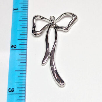 Silver Long Bow Pendant - Image 2