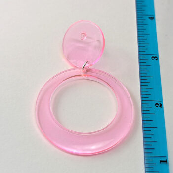 Colored Chunky Large Round Hoop Resin Earrings - Image 11