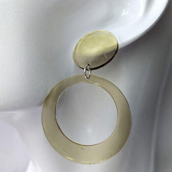 Colored Chunky Large Round Hoop Resin Earrings - Image 10