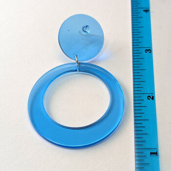 Colored Chunky Large Round Hoop Resin Earrings - Image 5