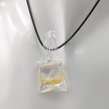 Fish in a Bag Yellow Goldfish Fish Resin Necklace - Image 11