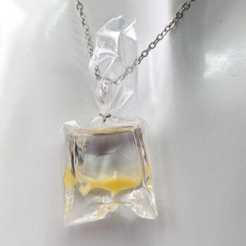 Fish in a Bag Yellow Goldfish Fish Resin Necklace - Image 12