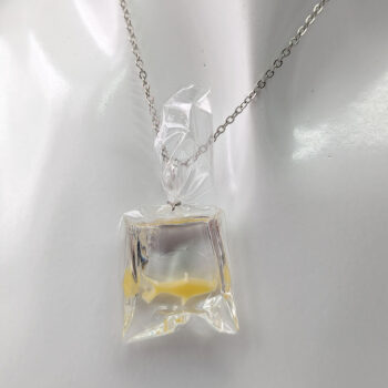 Fish in a Bag Yellow Goldfish Fish Resin Necklace - Image 13