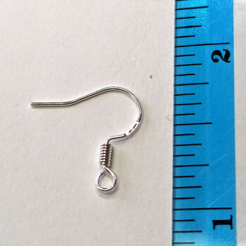 Stamped 925 Sterling Silver Plated Copper Earring Hooks Silver 10 Pc - Image 3