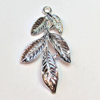 Branch With Leaves Pendant Silver