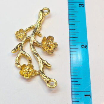 Branch With Flower Connector Gold - Image 2