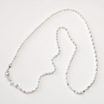 Sterling Silver Twist Chain Necklaces 18" - Image 5