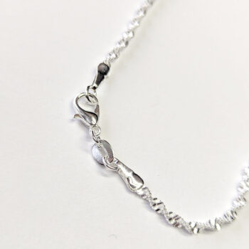 Sterling Silver Twist Chain Necklaces 18" - Image 4