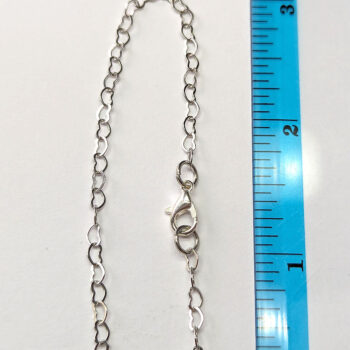 Silver Interlocking Hearts Necklace Lobster Clasp - Image 4