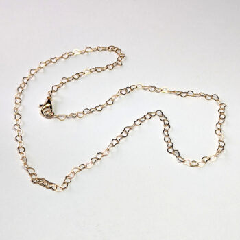 KC Gold Interlocking Hearts Necklace Lobster Clasp - Image 2