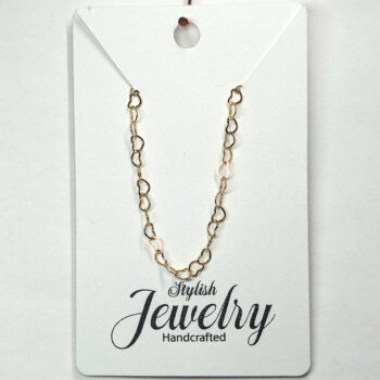 KC Gold Interlocking Hearts Necklace Lobster Clasp - Image 6