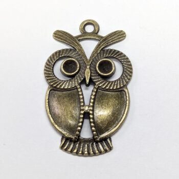 Antique Bronze Cute Owl Bird