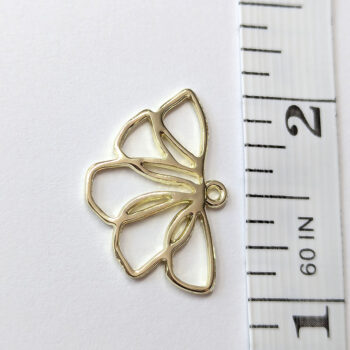 Gold Hollow Hanging Flower Pendant - Image 2