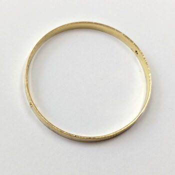 Large Round Circle Bead Frame Connector Gold