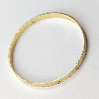 Large Round Circle Bead Frame Connector Gold - Image 4