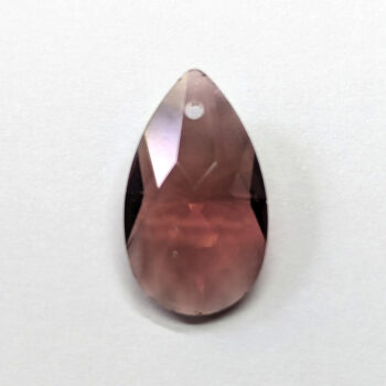 Purple Plumb Faceted Glass Rhinestone Teardrop Charm - Image 5