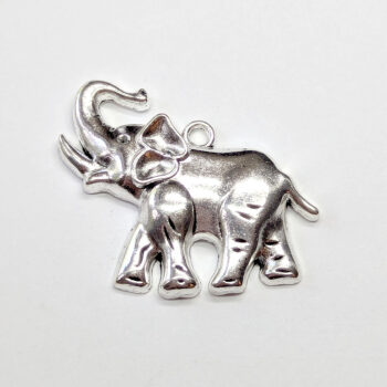 Elephant Pendant Antique Silver