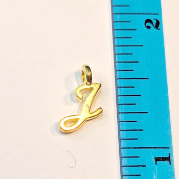 Letter J Alphabet Charm Gold or Silver - Image 2