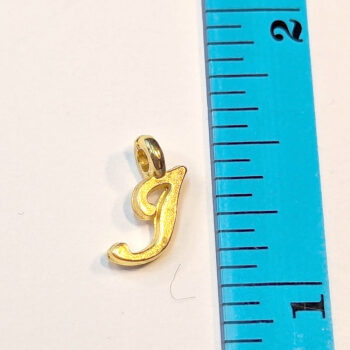 Letter I Alphabet Charm Gold or Silver - Image 2