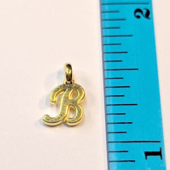 Letter B Alphabet Charm Gold or Silver - Image 2