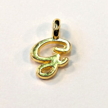 Letter G Alphabet Charm Gold or Silver